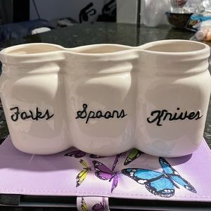 Home essentials base for used of spoons your knifes and  forks.